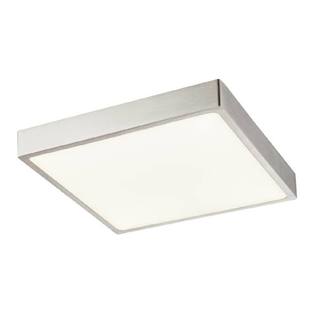 LED-plafondi Globo Vitos 17x17cm 22W himmennettävä mattanikkeli