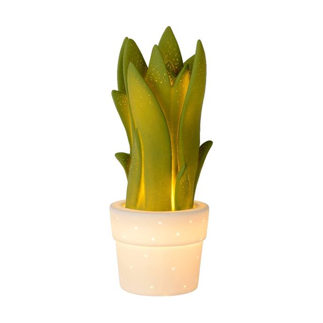 Pöytävalaisin Lucide Sansevieria 12x12,7x31,6cm 25W vihreä