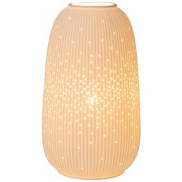 Pöytävalaisin Lucide Flores, 24.1cm, 1xE14, valkoinen