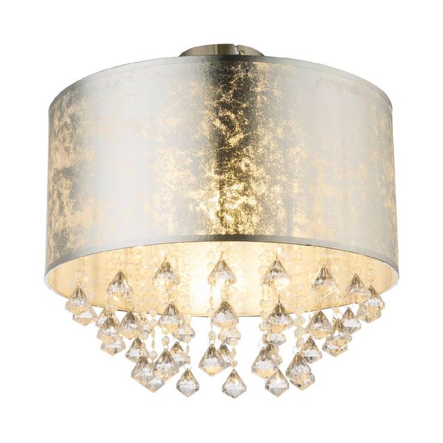 Kattovalaisin Globo Amy Ø40cm 60W hopea