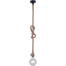 Riippuvalaisin LeuchtenDirekt Rope Ø10 cm beige