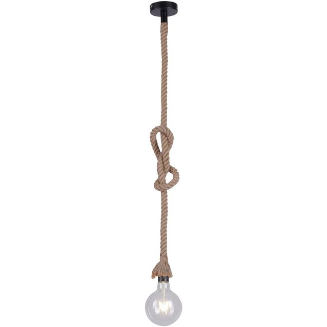 Riippuvalaisin Leuchten Direkt Rope, Ø10cm, beige