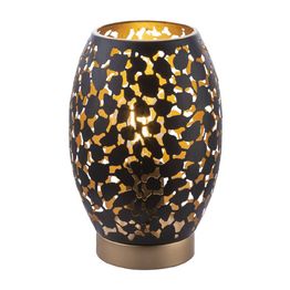 Pöytävalaisin Globo Hanny Ø15x23cm 40W musta