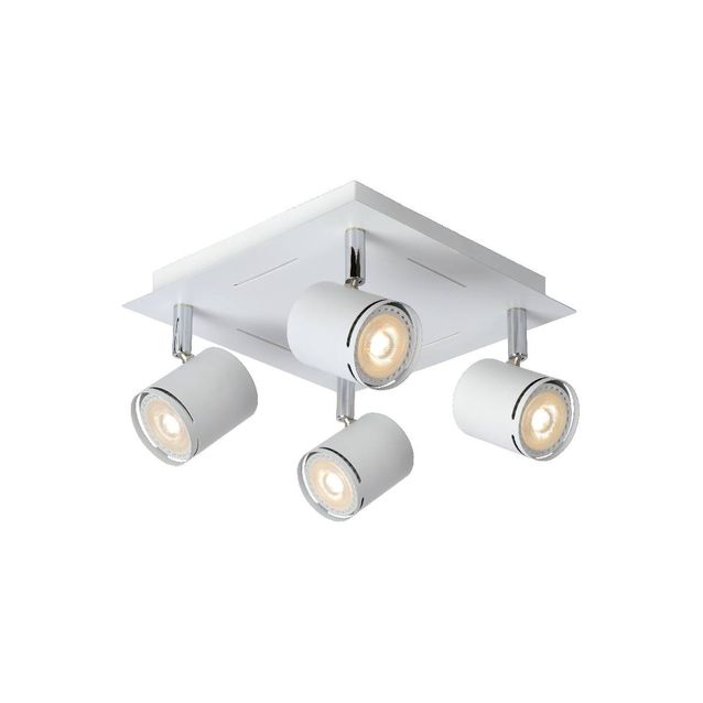 Kattospotti Lucide Rilou 260x260mm 4x5W himmennettävä valkoinen