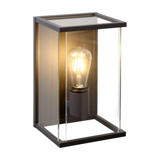 Ulkoseinävalaisin Lucide Claire 300x180mm 15W antrasiitti