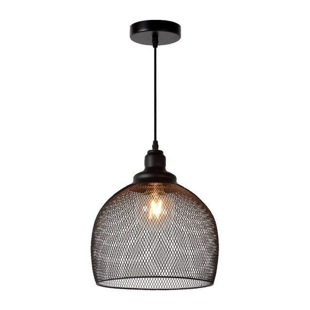 Riippuvalaisin Lucide Mesh Ø28cm 60W himmennettävä musta