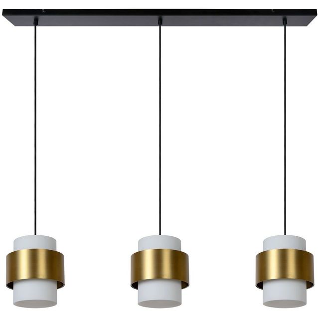 Riippuvalaisin Lucide Firmin, 3-osainen, mattakulta/messinki