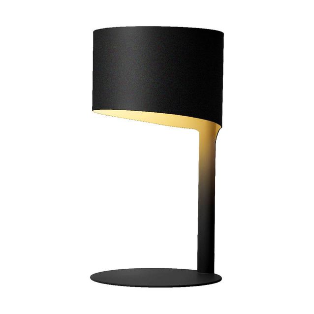 Pöytävalaisin Lucide Knulle Ø15x28,5cm 40W musta