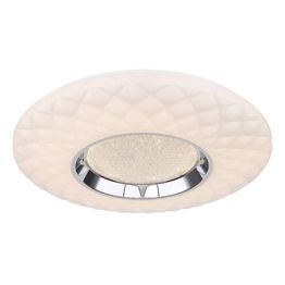 LED-plafondi Globo Magnifique Ø49cm 30W himmennettävä valkoinen