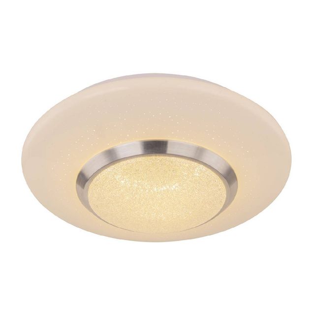 LED-plafondi Globo Candida Ø34cm 18W valkoinen