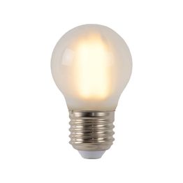 LED-lamppu Lucide filamentti E27 Ø4,5cm himmennettävä 4W 2700K maitolasi