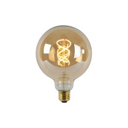 LED-lamppu Lucide filamentti E27 Ø12,5cm himmennettävä 5W 2200K amber