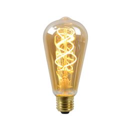LED-lamppu Lucide filamentti E27 Ø6,4cm himmennettävä 5W 2200K amber