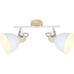 Spottivalaisin Globo Wiho valkoinen/puu