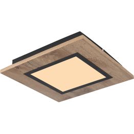 Kattovalaisin Globo Lea 30x30cm, 12W, 3000K, ruskea/opaali