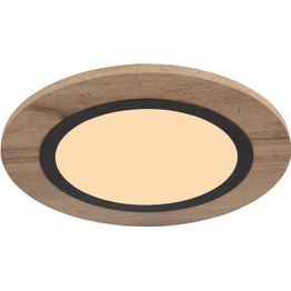 Kattovalaisin Globo Lea 40cm, 15W, 3000K, ruskea/opaali