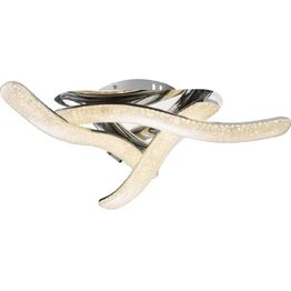 LED-kattovalaisin Globo Nabro Ø54cm 36W kromi