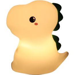 Lasten pöytävalaisin FocusLight Dino RGB ladattava valkoinen