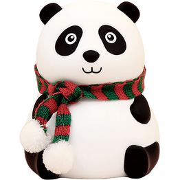 Lasten pöytävalaisin FocusLight Panda RGB ladattava valkoinen