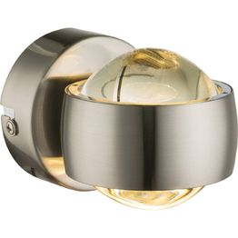 LED-seinävalaisin Globo Randi 2x3W matta nikkeli