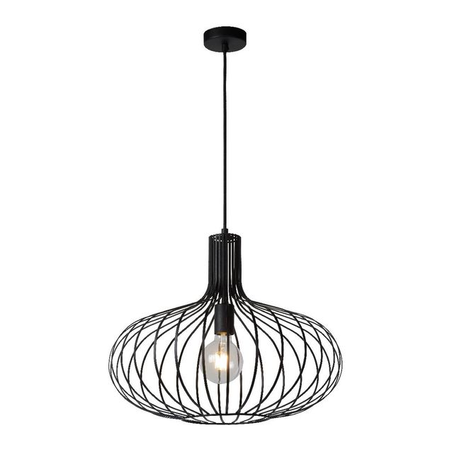 Riippuvalaisin Lucide Manuela Ø50cm 60W himmennettävä musta