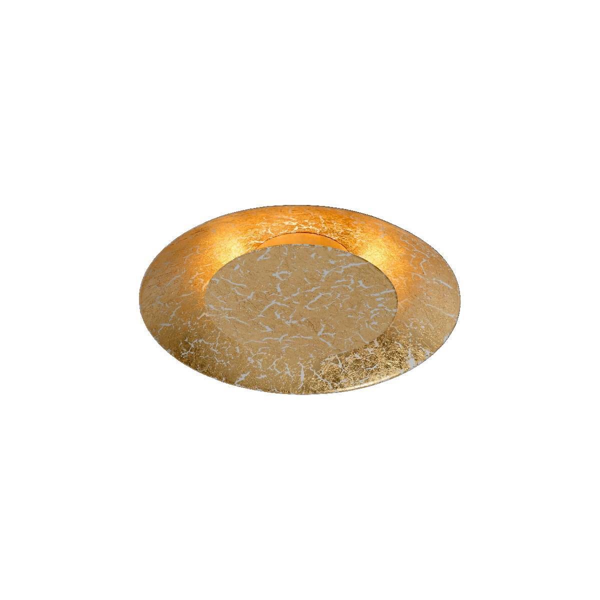 LED-plafondi Lucide Foskal Ø21,5cm 6W messinki