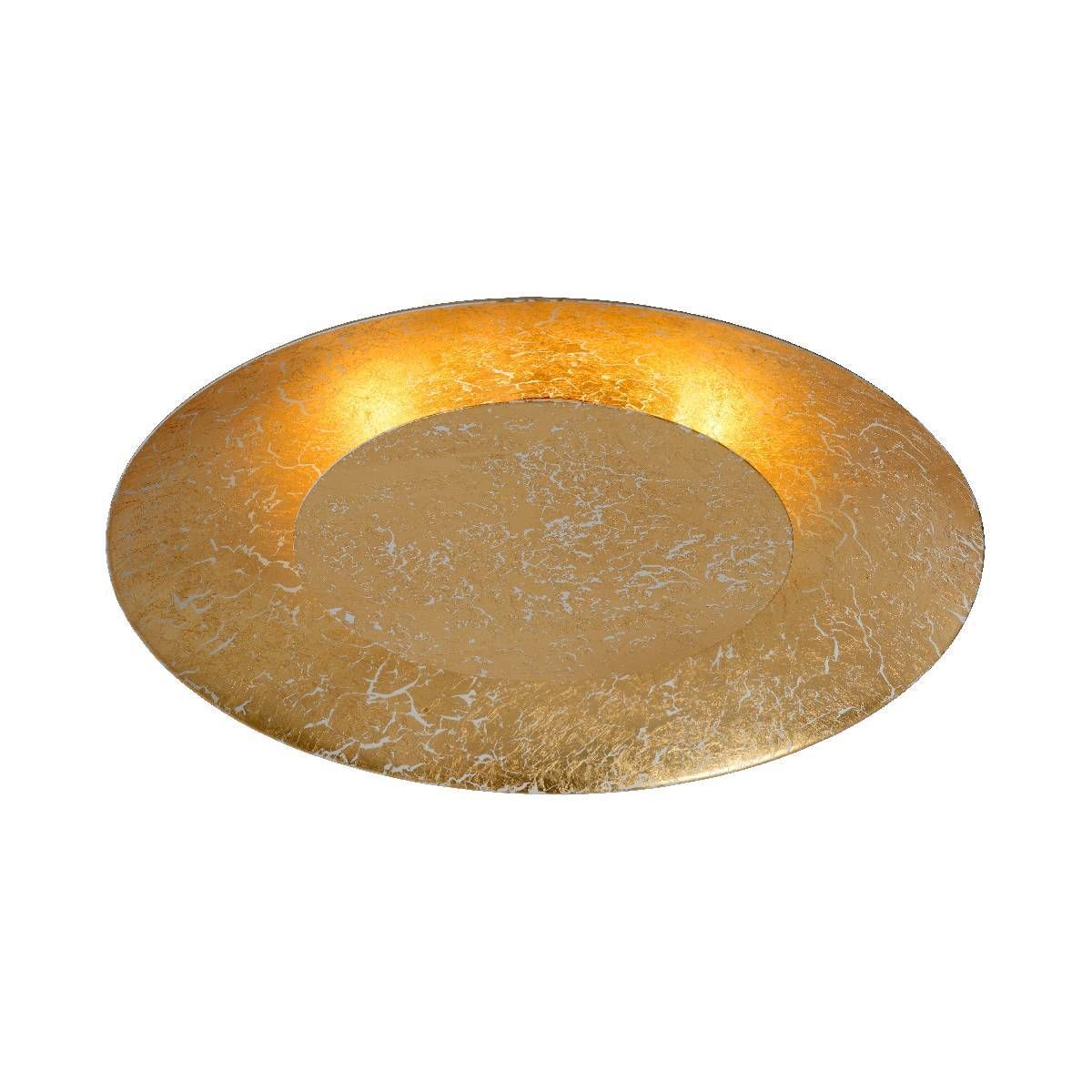 LED-plafondi Lucide Foskal Ø34,5cm 12W messinki