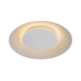 LED-plafondi Lucide Foskal Ø34,5cm 12W valkoinen