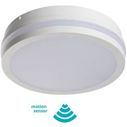LED-kattovalaisin Kanlux Beno liiketunnistimella IP54 Ø26 cm eri värejä