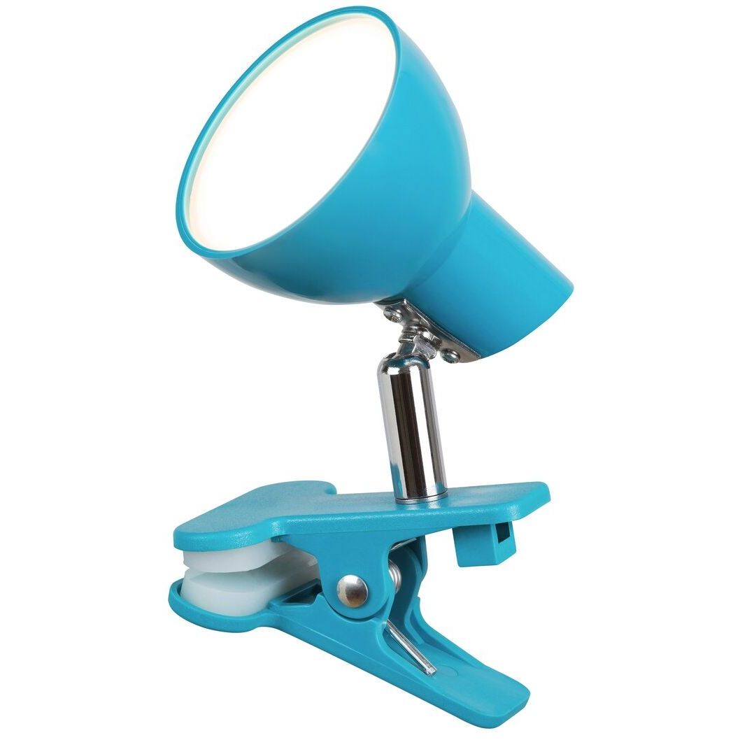 LED-klipsivalaisin Rabalux Noah, Ø7cm, 5W 360lm 3000K, sininen