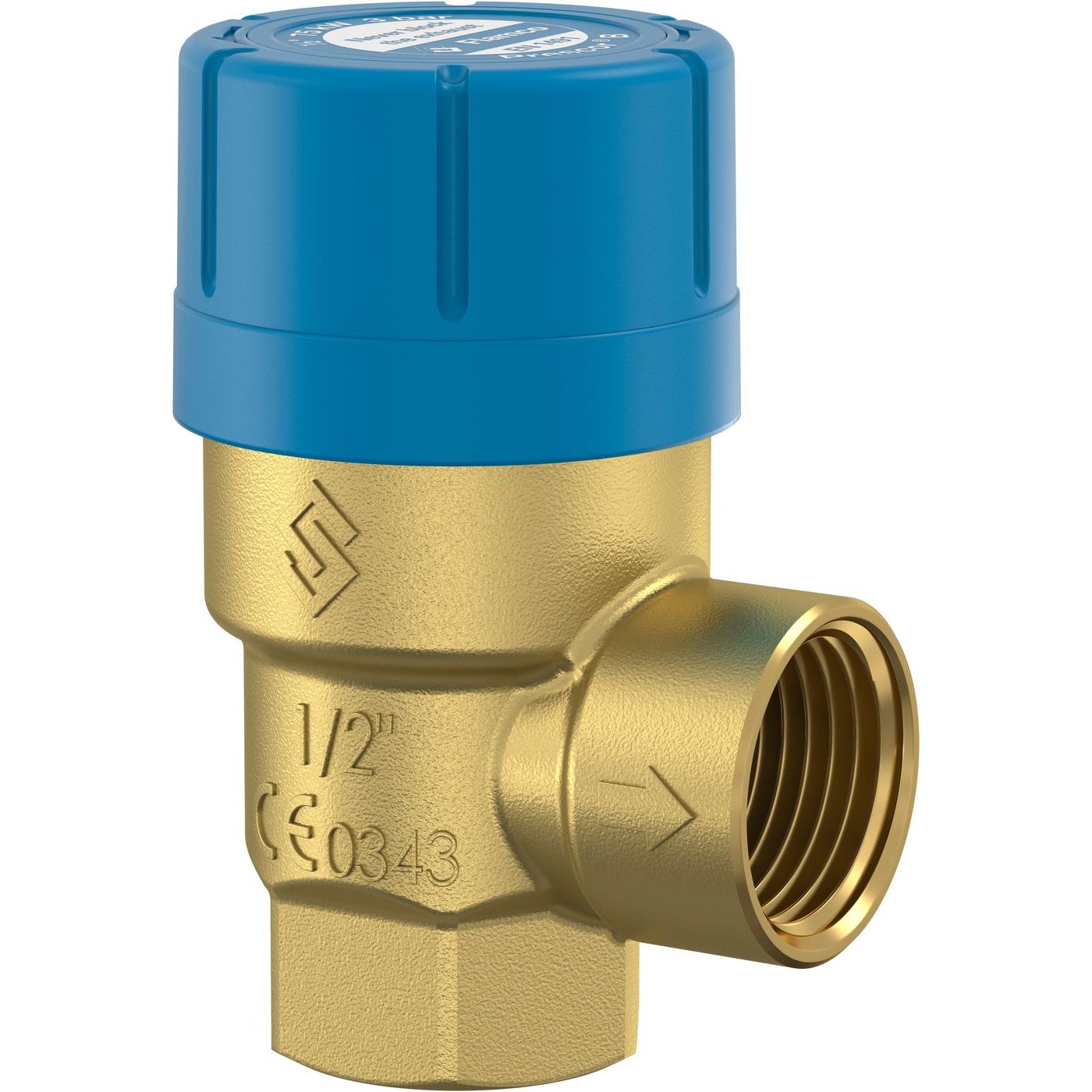 Varoventtiili Flamco Prescor B käyttövedelle 1/2" x 1/2" 10bar
