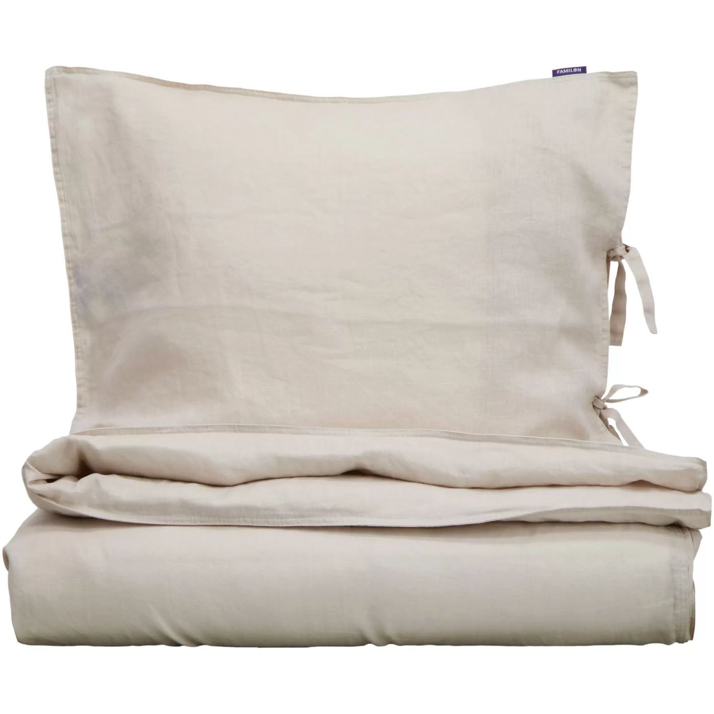 Pussilakanasetti Familon Pellava 150x200 cm greige