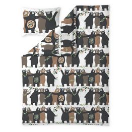 Pussilakanasetti Finlayson Kopla, ruskea/persikka