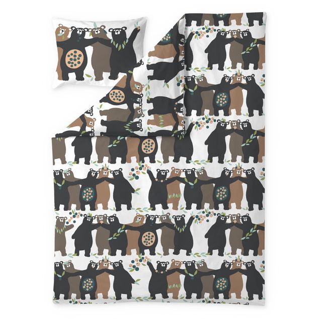 Pussilakanasetti Finlayson Kopla, ruskea/persikka