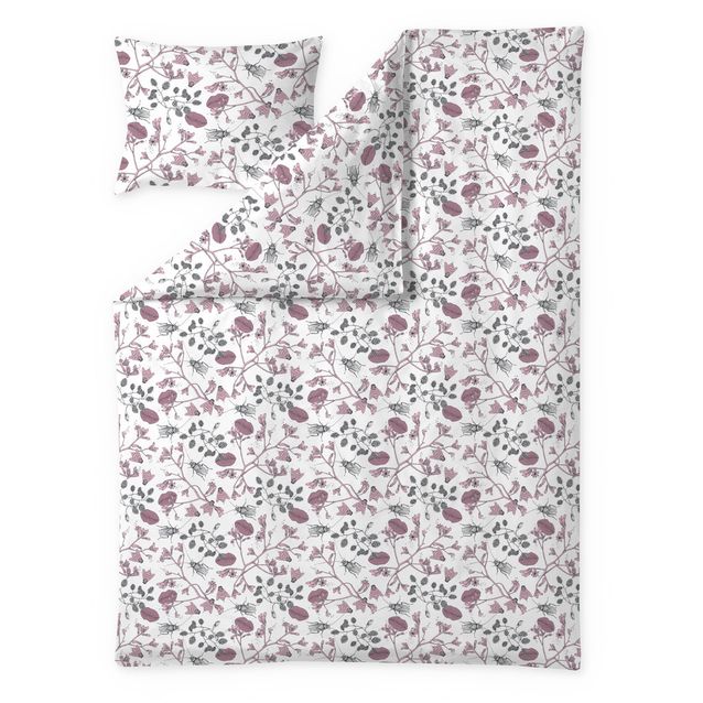 Pussilakanasetti Finlayson Suukko, harmaa/roosa