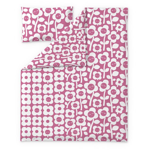 Lasten pussilakanasetti Finlayson Kukkariemu, 120x160cm