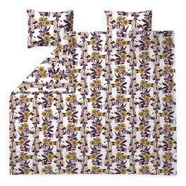 Parivuoteen pussilakanasetti Finlayson Kaksin, malva/keltainen