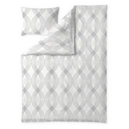 Satiinipussilakanasetti Finlayson Kehrä, tummanharmaa/beige