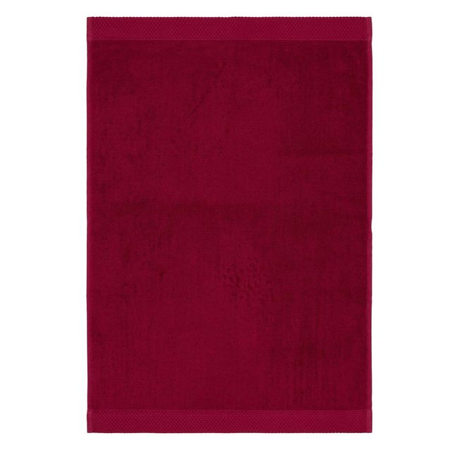 Käsipyyhe Finlayson Hali, 50x70cm, luomupuuvilla, viininpunainen