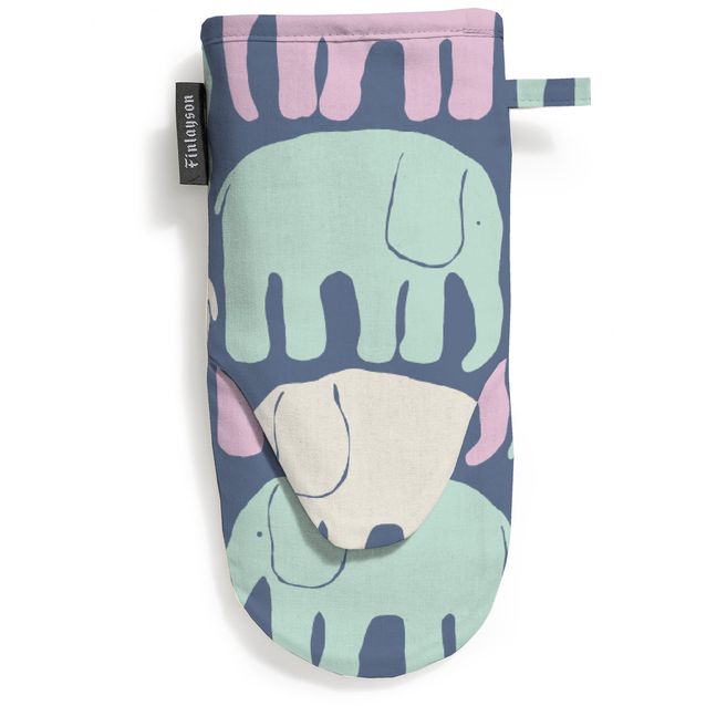 Patakinnas Finlayson Elefantti Multi, 15x30cm, siniharmaa/pastelli