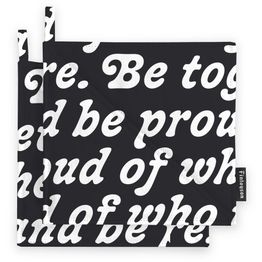 Patalappu Finlayson Tom of Finland Proud, 22x22cm, musta/valkoinen, 2kpl