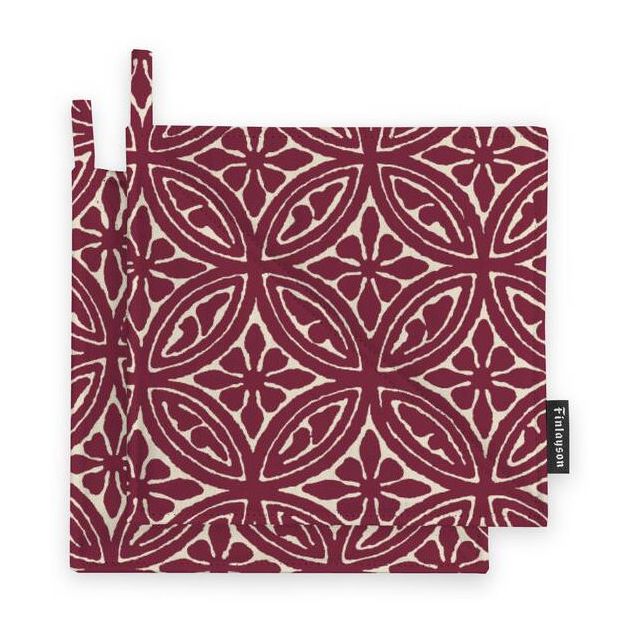 Patalappu Finlayson Elektra 22x22cm viininpunainen 2kpl/pkt