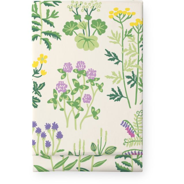 Pöytäliina Finlayson Joutomaa, 145x250cm, luonnonvalkoinen/vihreä