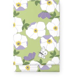 Pöytäliina Finlayson Ruusa, 145x250cm, vaaleanvihreä/vaaleanlila