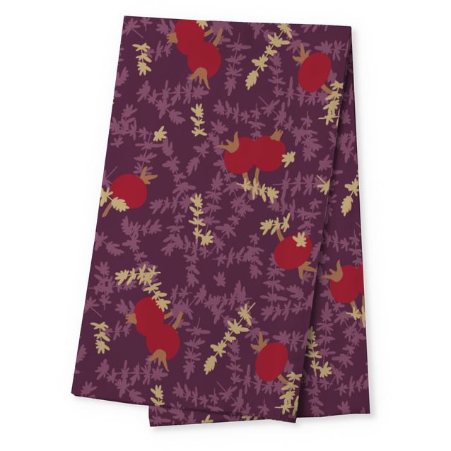 Kaitaliina Finlayson Ruusunmarja, 40x140cm, luumu