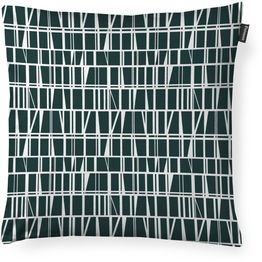 Koristetyynynpäällinen Finlayson Coronna, 48x48cm, tummanvihreä