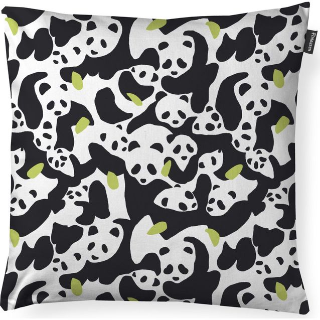 Koristetyynynpäällinen Finlayson Sukukokous 48x48cm musta/valkoinen