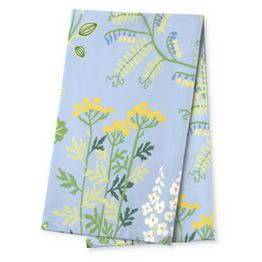 Kaitaliina Finlayson Joutomaa, 40x140cm, vaaleansininen/vihreä