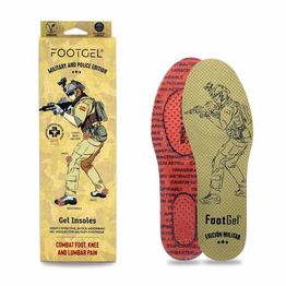 Pohjalliset Footgel Tactical, eri kokoja