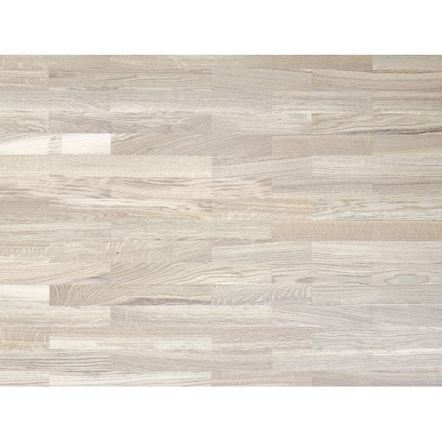 Lautaparketti Forte Tammi, 4-sauva, 14,3mm, valkoinen mattalakattu